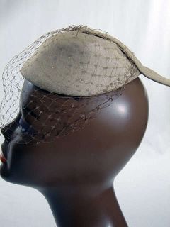 Vintage 40s Evelyn Varon Cocktail Hat