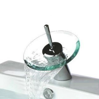  Waterfall Vessel Copper Kitchen Bathroom Basin Sink Faucets Mixer Taps