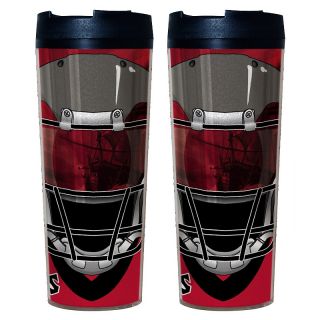 203 984 football fan nfl set of 2 travel tumblers with lids bucs