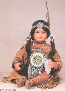 Lil Fawn Native American Indian Porcelain Doll Timeless