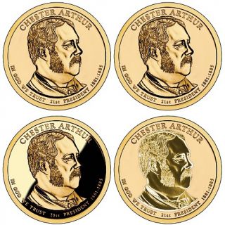 208 954 coin collector 2012 p d s and reverse proof chester arthur