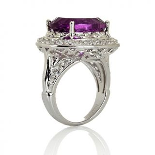 Victoria Wieck 8.58ct Purple Fluorite and White Topaz Sterling Silver