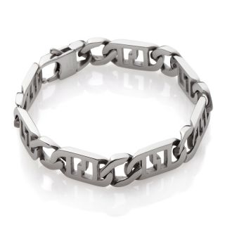 210 716 men s stainless steel fancy curb link 9 bracelet rating 1 $ 19