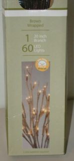 Everlasting Glow Lighted Brown Wrap Willow Branches Light Up LED Silk