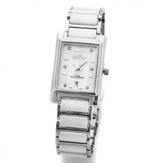 207 214 croton croton ladies stainless steel and white ceramic