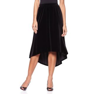 213 524 antthony design originals black velvet skirt with high low hem
