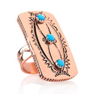 215 976 chaco canyon southwest jewelry turquoise accented rectangular