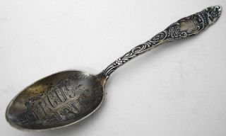 Antique Sterling Silver Souvenir Spoon Fergus Falls MN