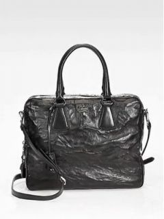  blacks material leather bag length 13 strap drop 20 bag height 10 5