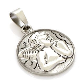 221 296 michael anthony jewelry guardian angel charm stainless steel