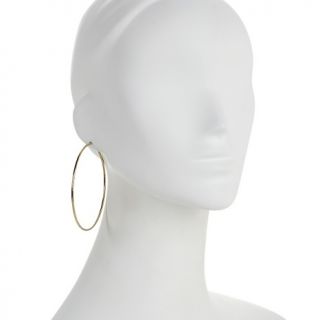 Stately Steel Set of 2 Small and Large Hoop Earrings