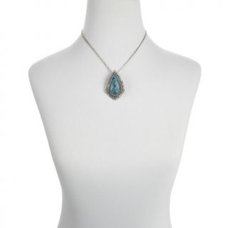 Jewelry Pendants Gemstone Sally C Treasures Turquoise and White