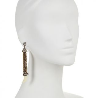 Universal Vault Multi Chain Horn Shaped Drop Earrings at
