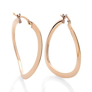 229 911 michael anthony jewelry 14k yellow gold polished twisted hoop
