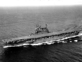 The United States World War II fleet aircraft carrier USS Enterprise