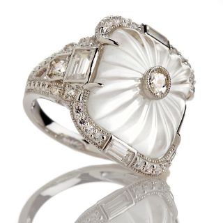 221 903 xavier 1 25ct fluted carved crystal and pave frame ring rating