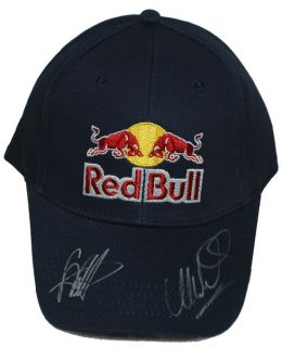 Sebastian Vettel and Mark Webber Signed 2012 Red Bull Racing F1 Cap