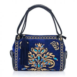 207 931 sharif sharif embroidered and beaded french tapestry hobo