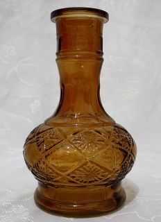 Exotic Brown Hookah Vase Hooka Shisha Sheesha Nargila Narghile Glass