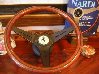 Ferrari 308 328 Mondial Deep Dish Wood Steering Wheel Nardi New
