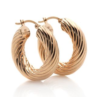 237 400 bellezza jewelry collection yellow bronze bold textured hoop