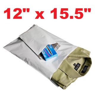 100 12x15 5 White Poly Mailers Shipping Envelopes Bags