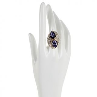 Jewelry Rings Fashion AKKAD Fabulosa Tanzanite Color Crystal