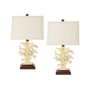 Safavieh Key West Set of 2 Coral Lamps