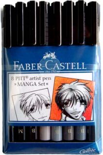 Faber Castell 8 Pitt Artist Pen Magna Set India Ink Brand New Unopened