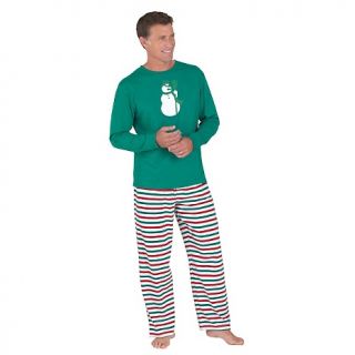 222 846 concierge collection holiday stripe pajama top and bottom men