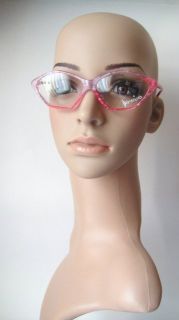 Domino Handmade Pink Mikado Frames Eyeglass Spectacles Round Womens