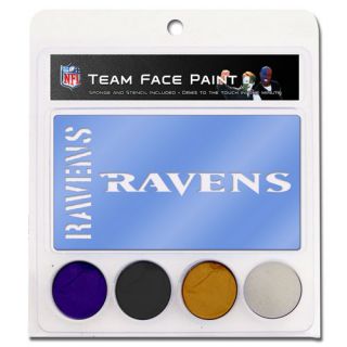 click an image to enlarge baltimore ravens face paint with stencils