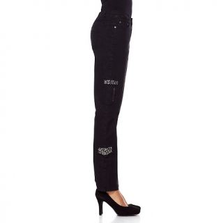 DG2 Jewel and Stud Cargo Pocket Skinny Jeans