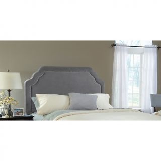 Hillsdale Furniture Carlyle Fabric Headboard   King   Pewter colored