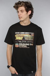 Dissizit The Train Crusher Tee in Black