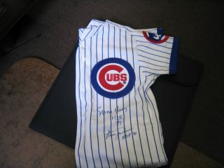 Ferguson Jenkins Ernie Banks Autographed Cubs Jersey