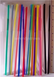 Your Choice Extra Long Flexible Bendy Straws 12 1 2 Seven Color