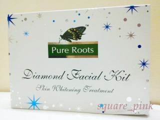 Pure Roots Diamond Ash Home Spa Facial Kit Whitening 5 Products 3 5 Oz