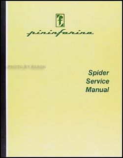 1984 1985 Fiat Pininfarina Azzurra Spider Shop Manual