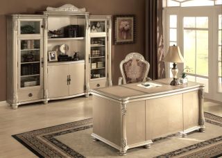  Executive Desk Bookcase Credenza Chair Luxury Office Furniture
