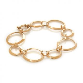 236 297 bellezza jewelry collection yellow bronze oval link 8 bracelet