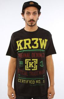 KR3W The Charter Regular Tee in Black