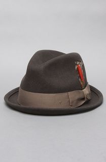 Brixton The Gain Fedora in Charcoal Felt