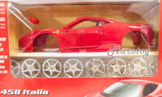 Maisto Kit Ferrari 458 Italia Diecast Model 1 24 Red