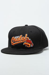 Dissizit The Orale Snapback Cap in Black Orange