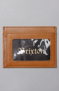 Brixton The Otis Wallet in Brown Concrete