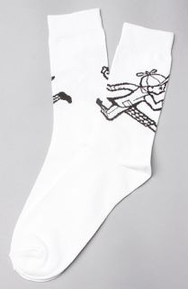 Play Cloths The Runner Socks in White