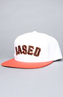 Mishka The Based Snapback Hat in White Orange