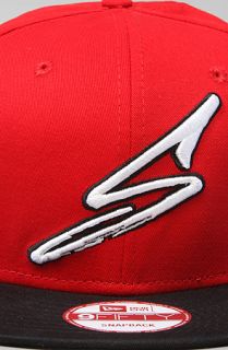 Sneaktip The Sharpie Logo Snapback Hat in Red Black