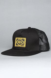 Obey The Trademark Cap in Black Concrete